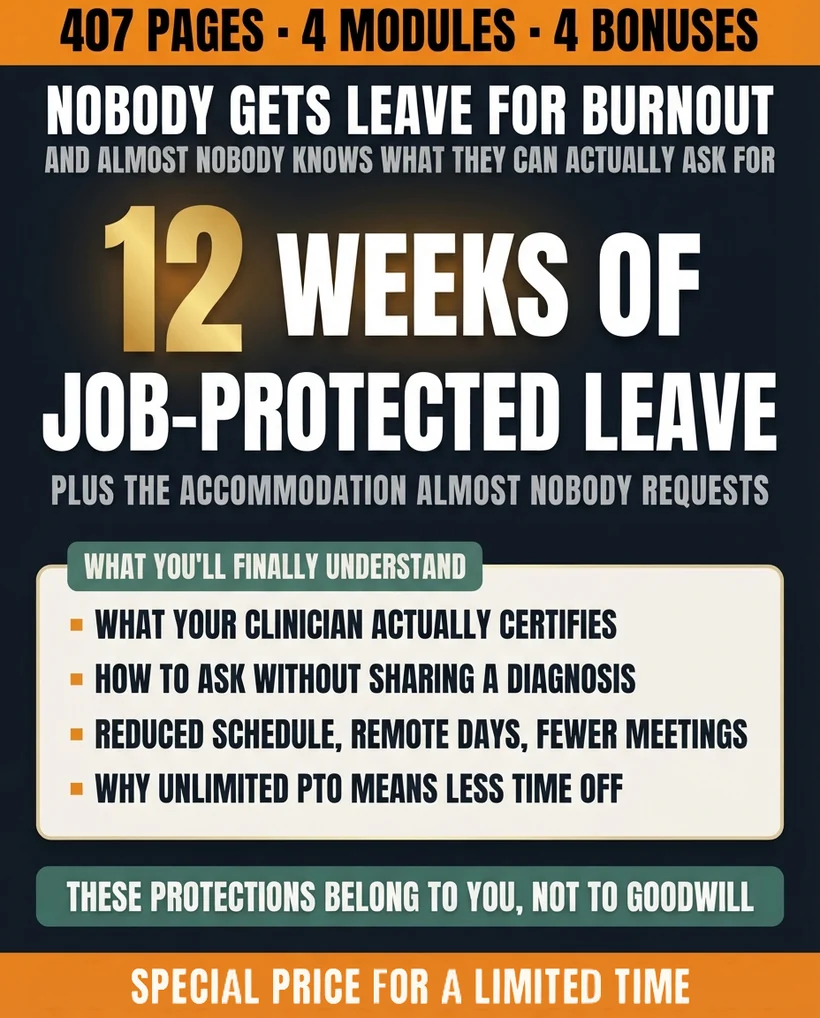 12 weeks of job-protected leave and the accommodation almost nobody requests