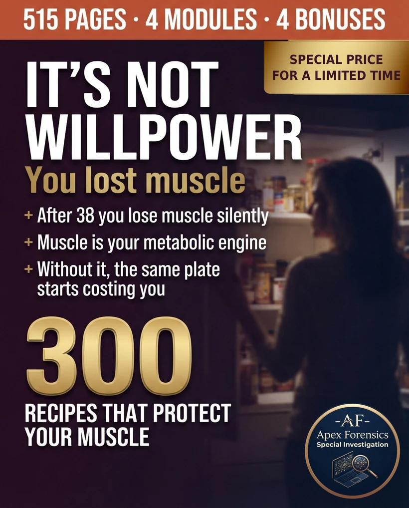 It isn't willpower: after 38 you lose muscle silently, and these are 300 recipes that protect your muscle
