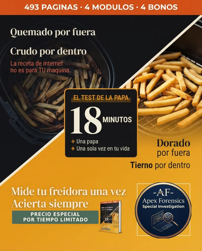 El Test de la Papa: dieciocho minutos para medir tu freidora y que las 300 recetas funcionen en tu máquina