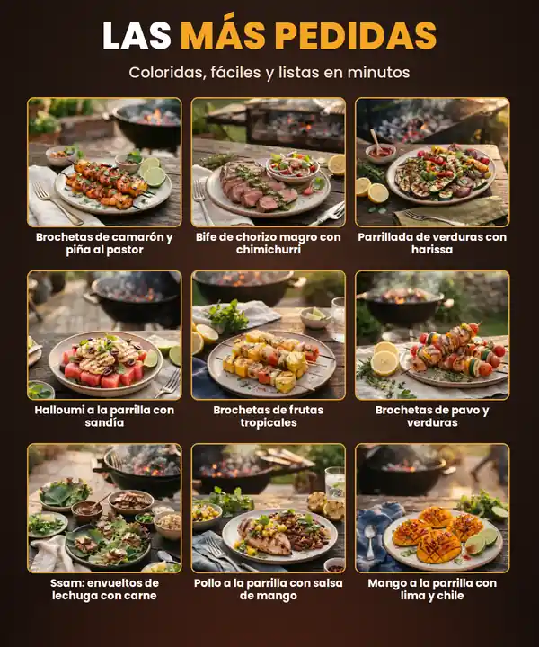 Las recetas más pedidas del recetario de parrilla