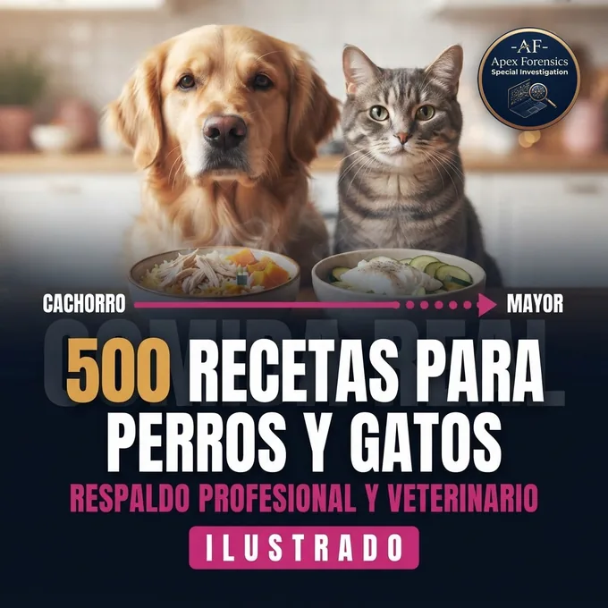 500 Recetas Caseras para Perros y Gatos, ilustradas