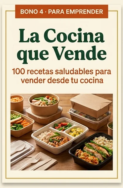 Bono 4 para emprender · La Cocina que Vende: 100 recetas saludables para vender desde tu cocina