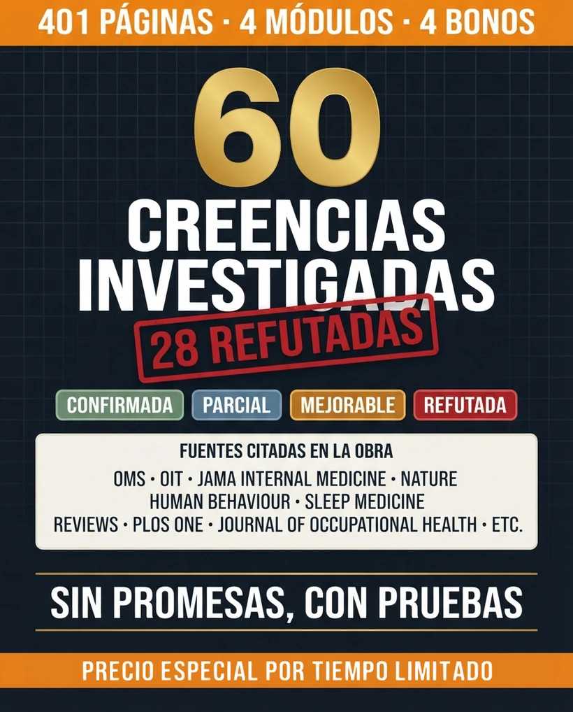 60 creencias investigadas y 28 refutadas, con los cuatro sellos de veredicto y las fuentes citadas en la obra