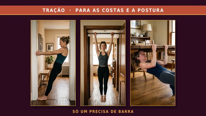 Tração, para as costas e a postura: só um precisa de barra